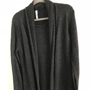 Charcoal gray sweater dress